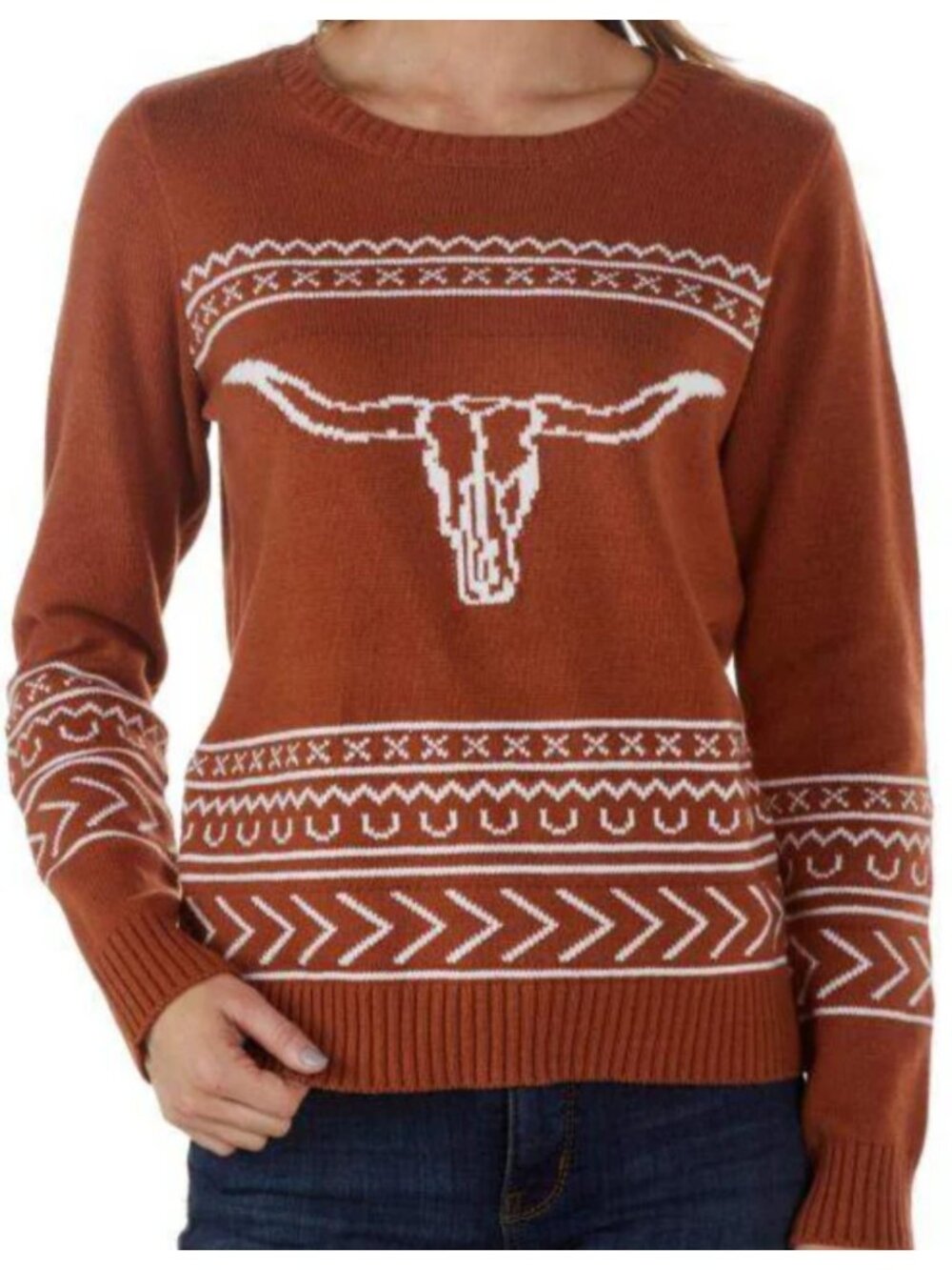 Cotton Rye Outfitters Longhorn Sweater sz S